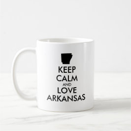 カスタマイズ保可能なCALM and LOVE ARKANSAS コーヒーマグカップ