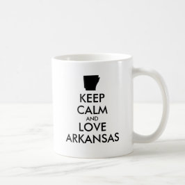 カスタマイズ保可能なCALM and LOVE ARKANSAS コーヒーマグカップ