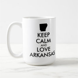 カスタマイズ保可能なCALM and LOVE ARKANSAS コーヒーマグカップ