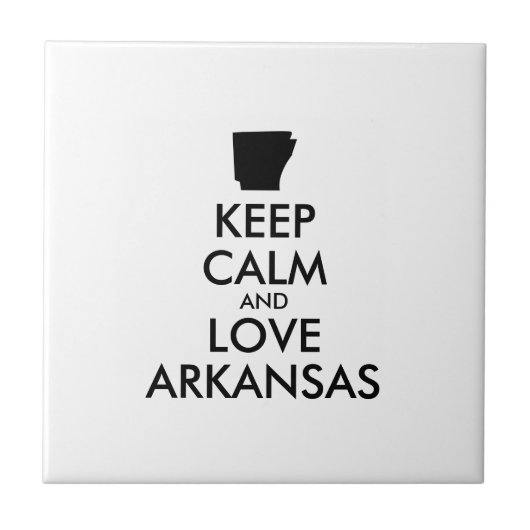 カスタマイズ保可能なCALM and LOVE ARKANSAS タイル (正面)