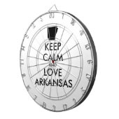 カスタマイズ保可能なCALM and LOVE ARKANSAS ダーツボード (正面右)