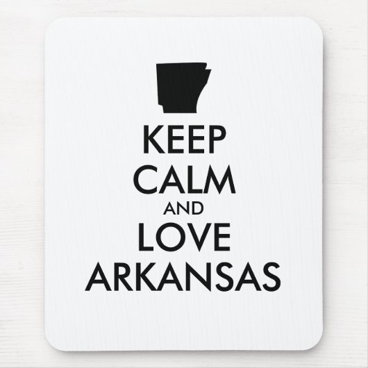 カスタマイズ保可能なCALM and LOVE ARKANSAS マウスパッド (正面)