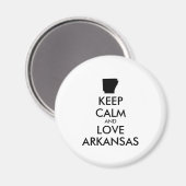 カスタマイズ保可能なCALM and LOVE ARKANSAS マグネット (正面/裏面)