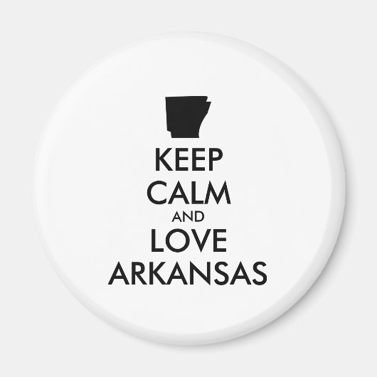 カスタマイズ保可能なCALM and LOVE ARKANSAS マグネット (正面)