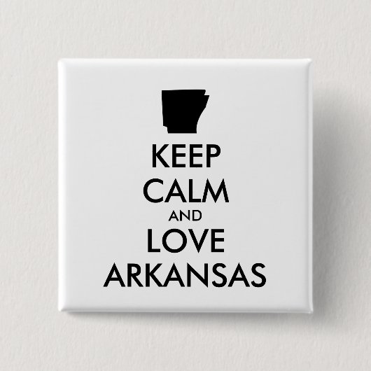 カスタマイズ保可能なCALM and LOVE ARKANSAS 缶バッジ (正面)