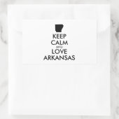 カスタマイズ保可能なCALM and LOVE ARKANSAS 長方形シール (バッグ)