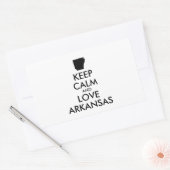 カスタマイズ保可能なCALM and LOVE ARKANSAS 長方形シール (封筒)