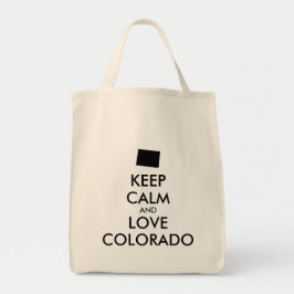 カスタマイズ保可能なCALM and LOVE COLORADO トートバッグ