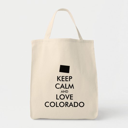 カスタマイズ保可能なCALM and LOVE COLORADO トートバッグ (正面)