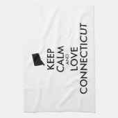 カスタマイズ保可能なCALM and LOVE CONNECTICUT キッチンタオル (縦)