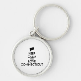 カスタマイズ保可能なCALM and LOVE CONNECTICUT キーホルダー
