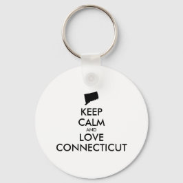 カスタマイズ保可能なCALM and LOVE CONNECTICUT キーホルダー