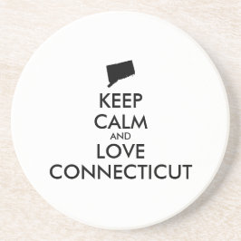 カスタマイズ保可能なCALM and LOVE CONNECTICUT コースター