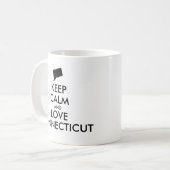 カスタマイズ保可能なCALM and LOVE CONNECTICUT コーヒーマグカップ (正面左)
