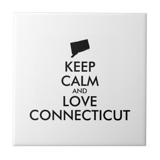 カスタマイズ保可能なCALM and LOVE CONNECTICUT タイル (正面)