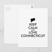 カスタマイズ保可能なCALM and LOVE CONNECTICUT ポストカード (正面/裏面)
