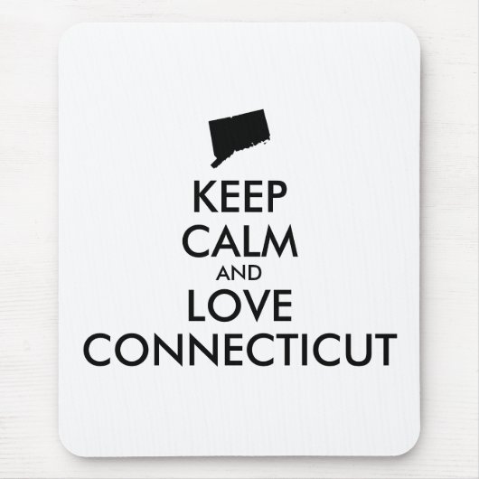 カスタマイズ保可能なCALM and LOVE CONNECTICUT マウスパッド (正面)