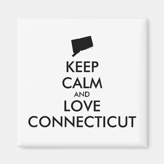 カスタマイズ保可能なCALM and LOVE CONNECTICUT マグネット (正面)