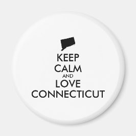 カスタマイズ保可能なCALM and LOVE CONNECTICUT マグネット