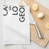 カスタマイズ保可能なCALM and LOVE GEORGIA キッチンタオル (四つ折り)