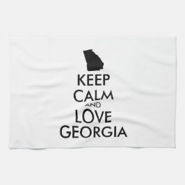 カスタマイズ保可能なCALM and LOVE GEORGIA キッチンタオル