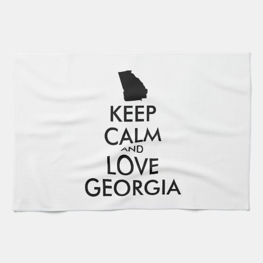 カスタマイズ保可能なCALM and LOVE GEORGIA キッチンタオル (横)