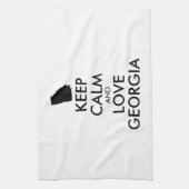 カスタマイズ保可能なCALM and LOVE GEORGIA キッチンタオル (縦)