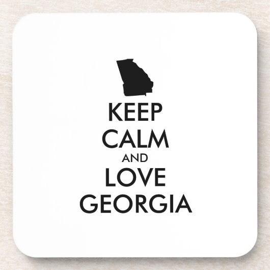 カスタマイズ保可能なCALM and LOVE GEORGIA コースター (正面)