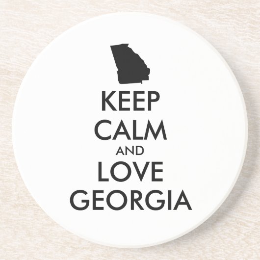カスタマイズ保可能なCALM and LOVE GEORGIA コースター (正面)