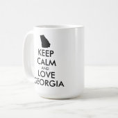 カスタマイズ保可能なCALM and LOVE GEORGIA コーヒーマグカップ (正面左)