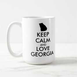 カスタマイズ保可能なCALM and LOVE GEORGIA コーヒーマグカップ