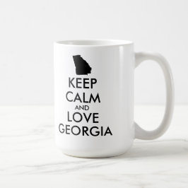 カスタマイズ保可能なCALM and LOVE GEORGIA コーヒーマグカップ