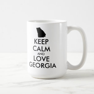 カスタマイズ保可能なCALM and LOVE GEORGIA コーヒーマグカップ