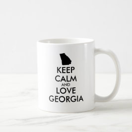 カスタマイズ保可能なCALM and LOVE GEORGIA コーヒーマグカップ