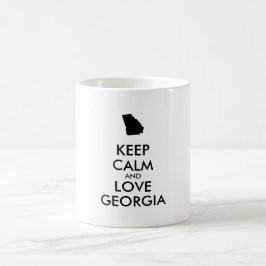 カスタマイズ保可能なCALM and LOVE GEORGIA コーヒーマグカップ