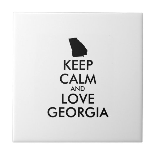 カスタマイズ保可能なCALM and LOVE GEORGIA タイル (正面)