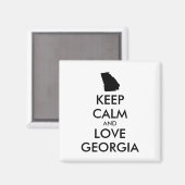 カスタマイズ保可能なCALM and LOVE GEORGIA マグネット (正面/裏面)