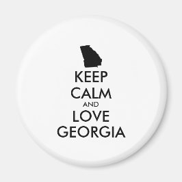 カスタマイズ保可能なCALM and LOVE GEORGIA マグネット