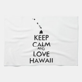 カスタマイズ保可能なCALM and LOVE HAWAII キッチンタオル
