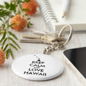 カスタマイズ保可能なCALM and LOVE HAWAII キーホルダー (側面)