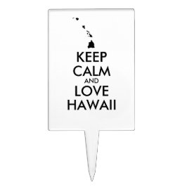 カスタマイズ保可能なCALM and LOVE HAWAII ケーキピック