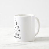 カスタマイズ保可能なCALM and LOVE HAWAII コーヒーマグカップ (正面右)