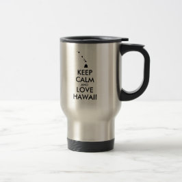 カスタマイズ保可能なCALM and LOVE HAWAII トラベルマグ
