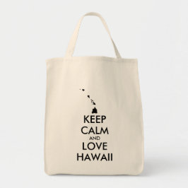 カスタマイズ保可能なCALM and LOVE HAWAII トートバッグ