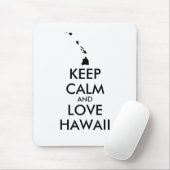 カスタマイズ保可能なCALM and LOVE HAWAII マウスパッド (マウス)