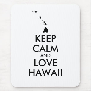 カスタマイズ保可能なCALM and LOVE HAWAII マウスパッド
