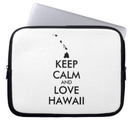 カスタマイズ保可能なCALM and LOVE HAWAII ラップトップスリーブ