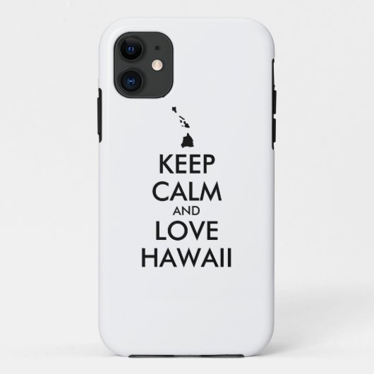 カスタマイズ保可能なCALM and LOVE HAWAII Case-Mate iPhoneケース (裏面)