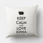 カスタマイズ保可能なCALM AND LOVE IOWA クッション (裏面)