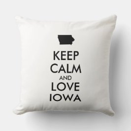 カスタマイズ保可能なCALM AND LOVE IOWA クッション